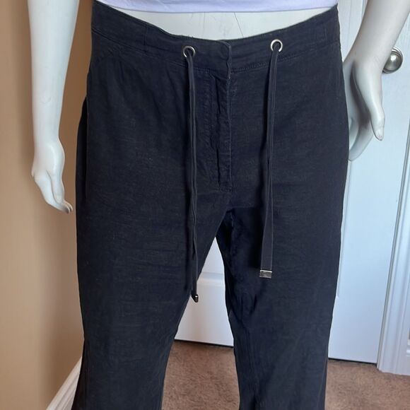 Reitmans casual black pants with wide leg sleeves/Size 13 - Picture 4 of 11